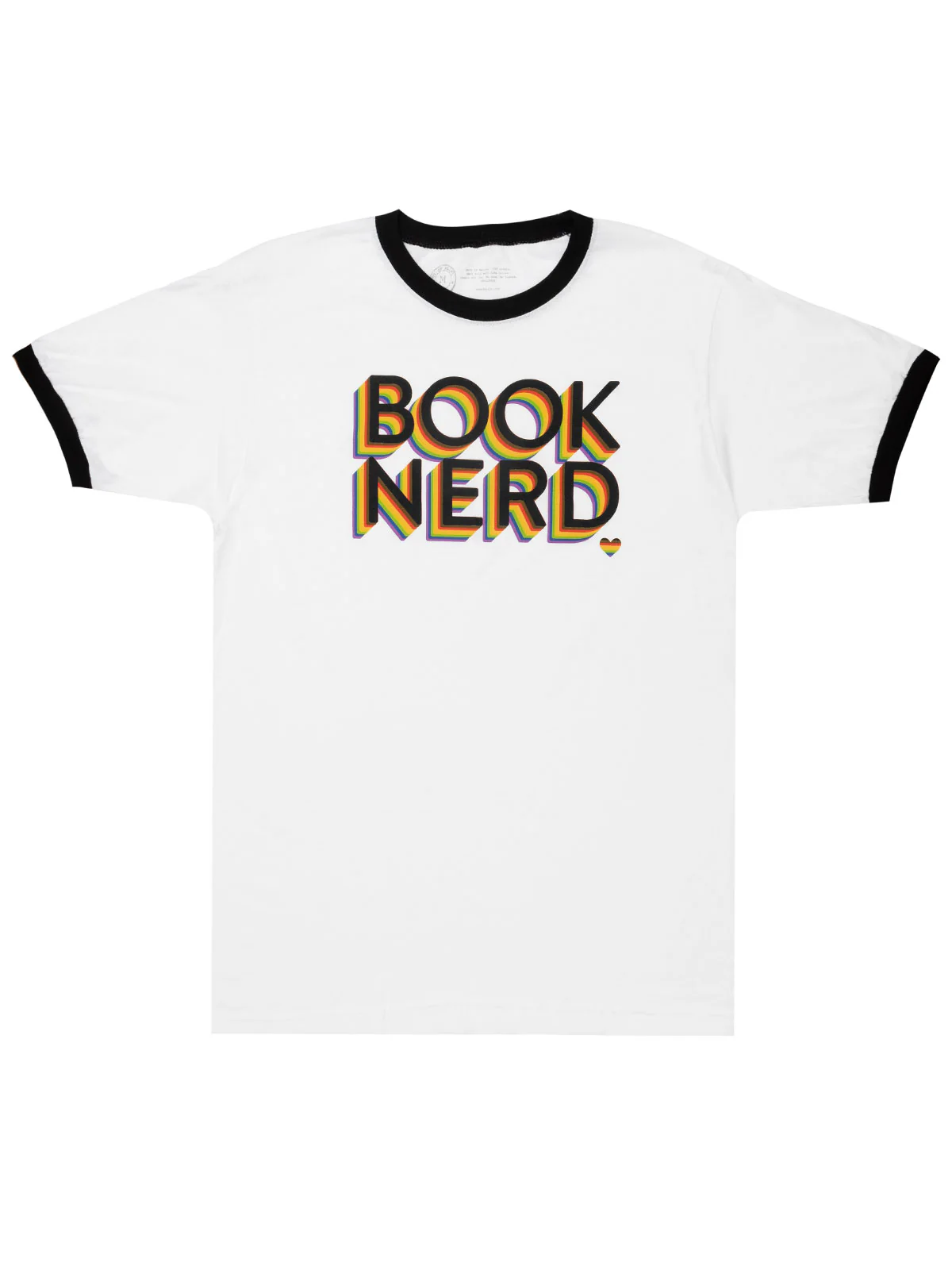 Book Nerd Pride unisex ringer t-shirt