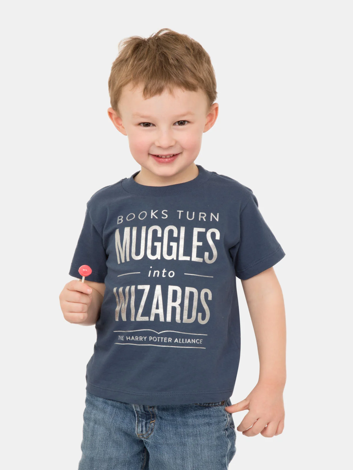 Books Turn Muggles into Wizards kids' t-shirt - Image 2