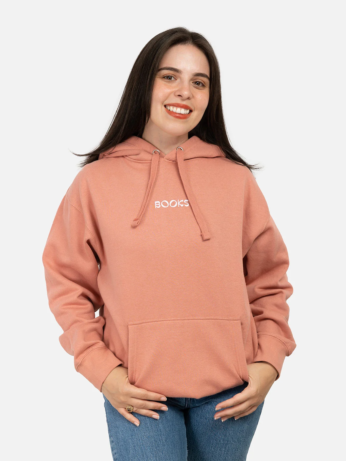 Books embroidered unisex hoodie (Print Shop) - Image 2