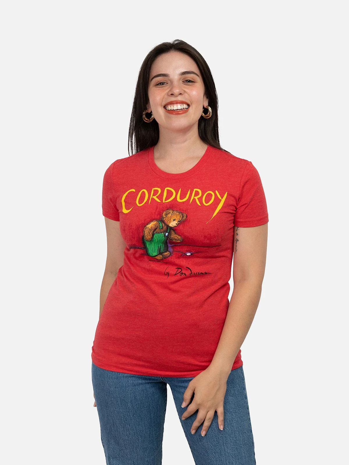 Corduroy women's crew t-shirt - Image 2