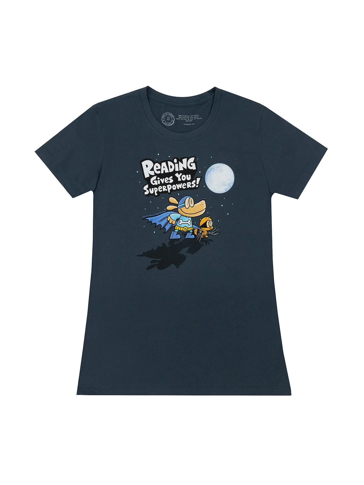 Dog Man: Reading Gives You Superpowers women's crew t-shirt