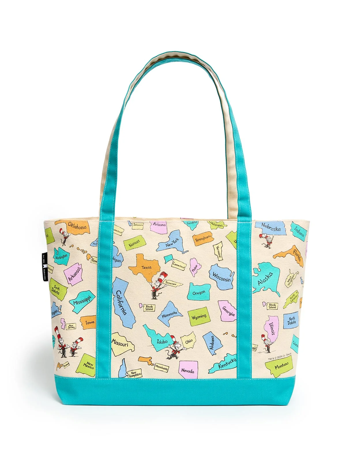 Dr. Seuss: Sing the 50 United States! large zippered tote - Image 2