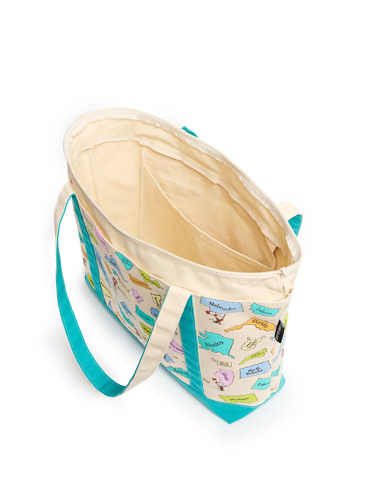 Dr. Seuss: Sing the 50 United States! large zippered tote - Image 3