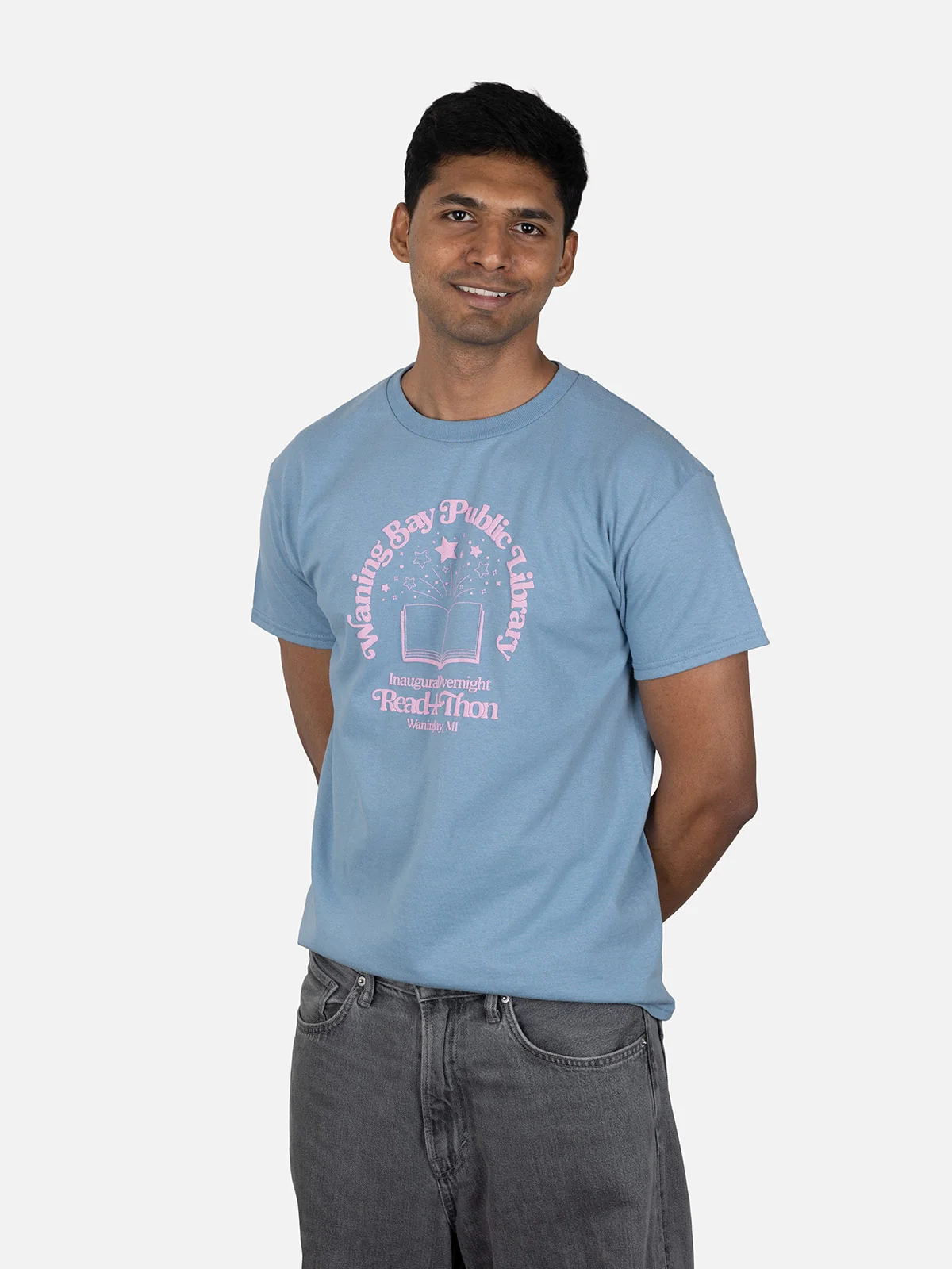 Emily Henry: Funny Story Waning Bay Public Library unisex t-shirt - Image 3