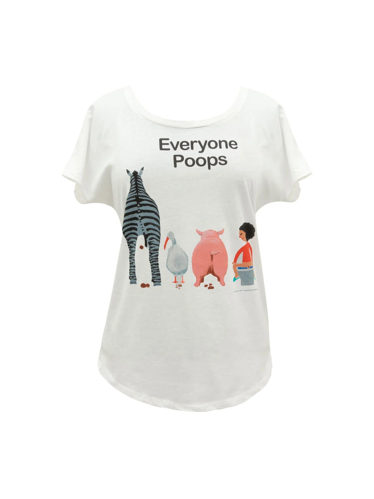Everyone Poops women's relaxed fit t-shirt
