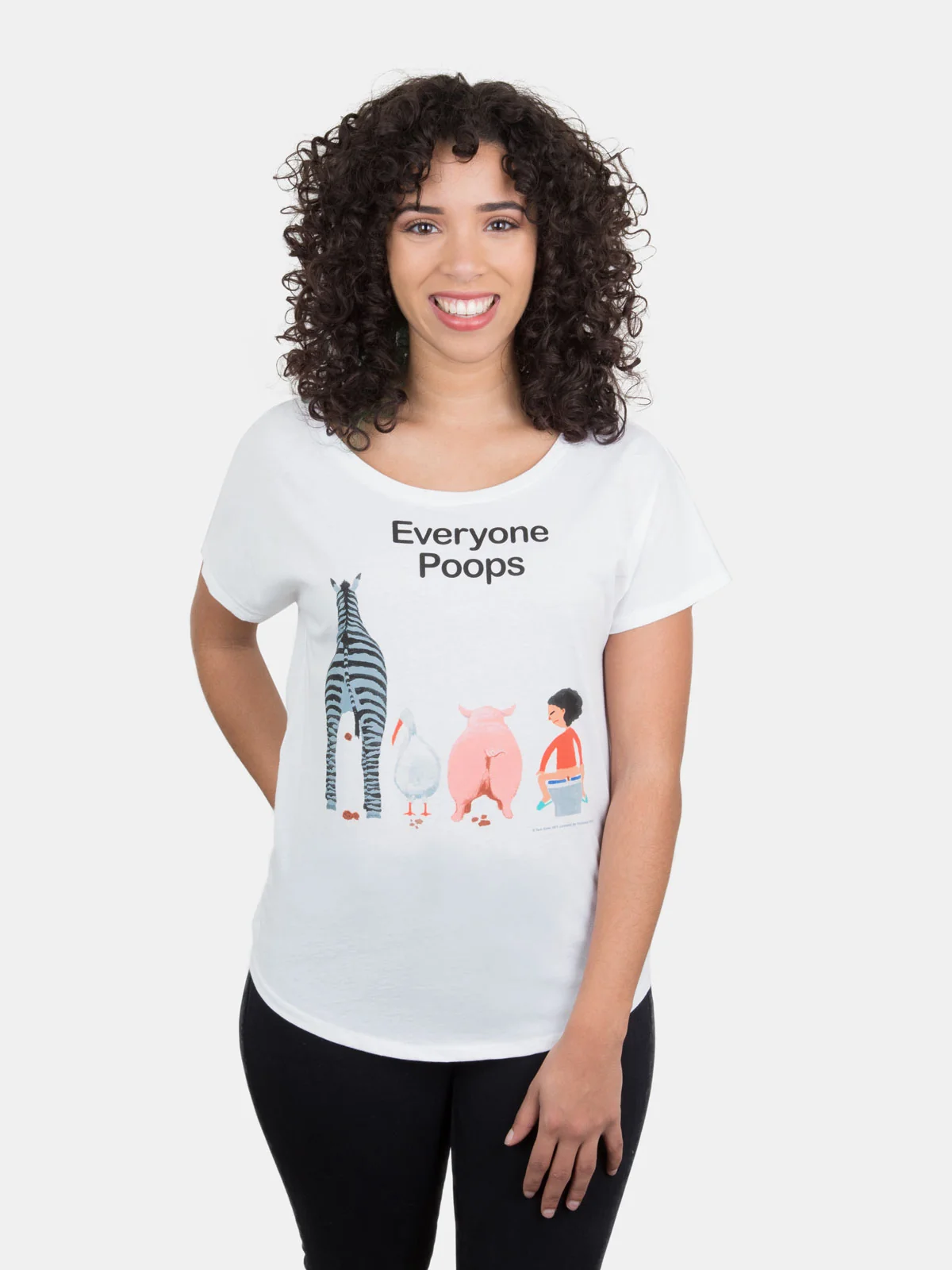Everyone Poops women's relaxed fit t-shirt - Image 2