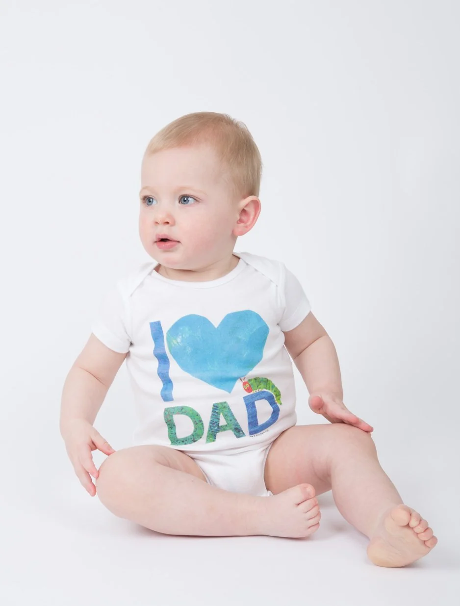 World of Eric Carle I Love Dad with The Very Hungry Caterpillar baby bodysuit - Image 2