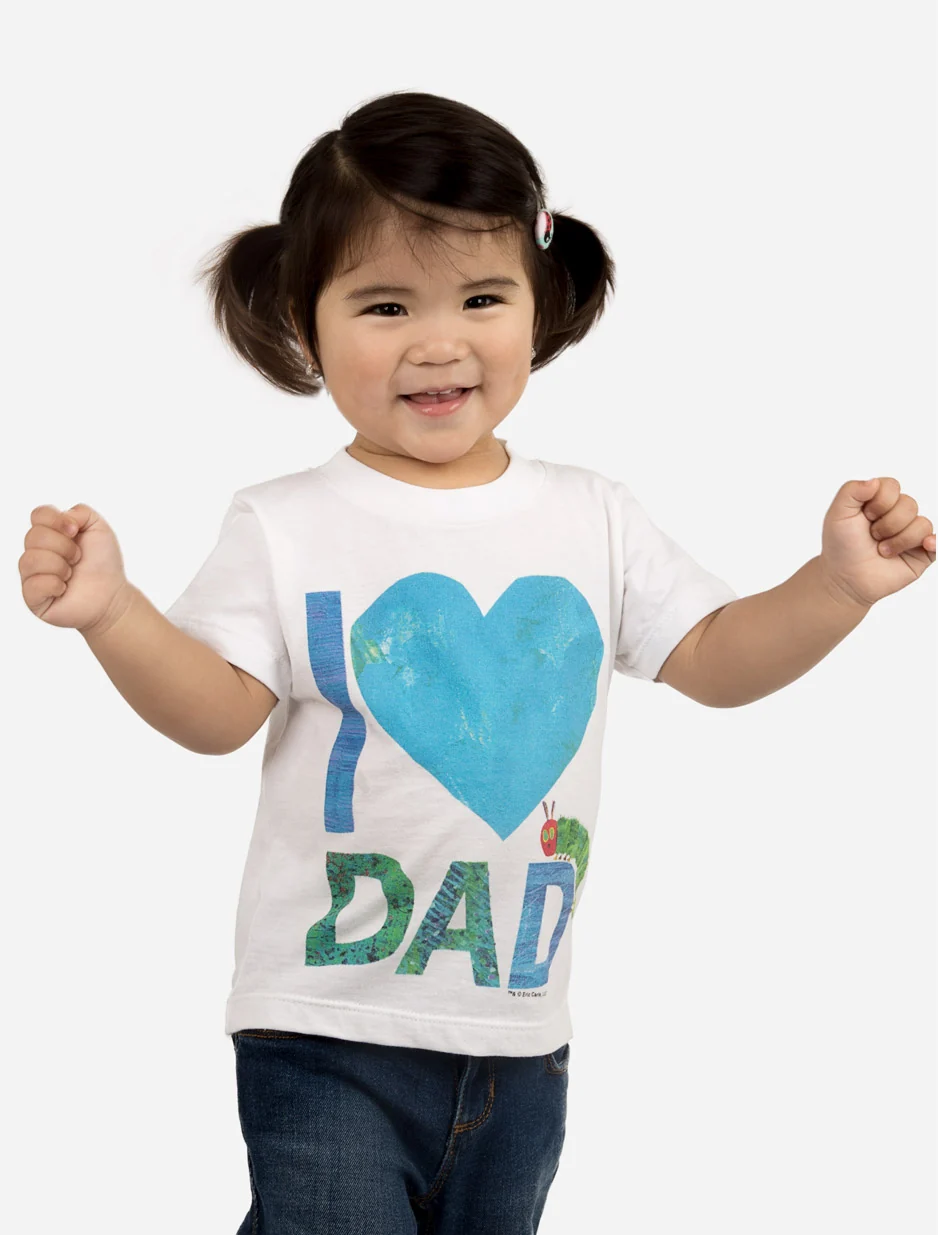 World of Eric Carle I Love Dad with The Very Hungry Caterpillar kids' tee - Image 2