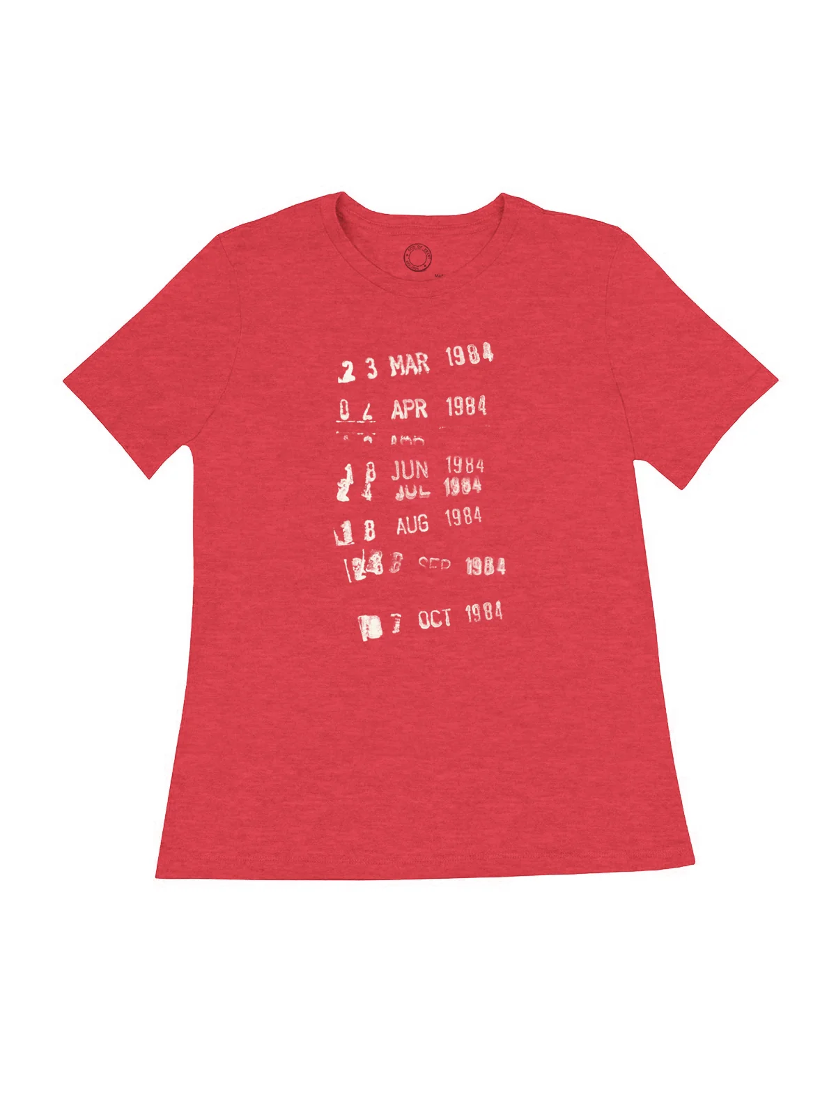 Library Stamp – women's crew t-shirt (Print Shop) - Image 4