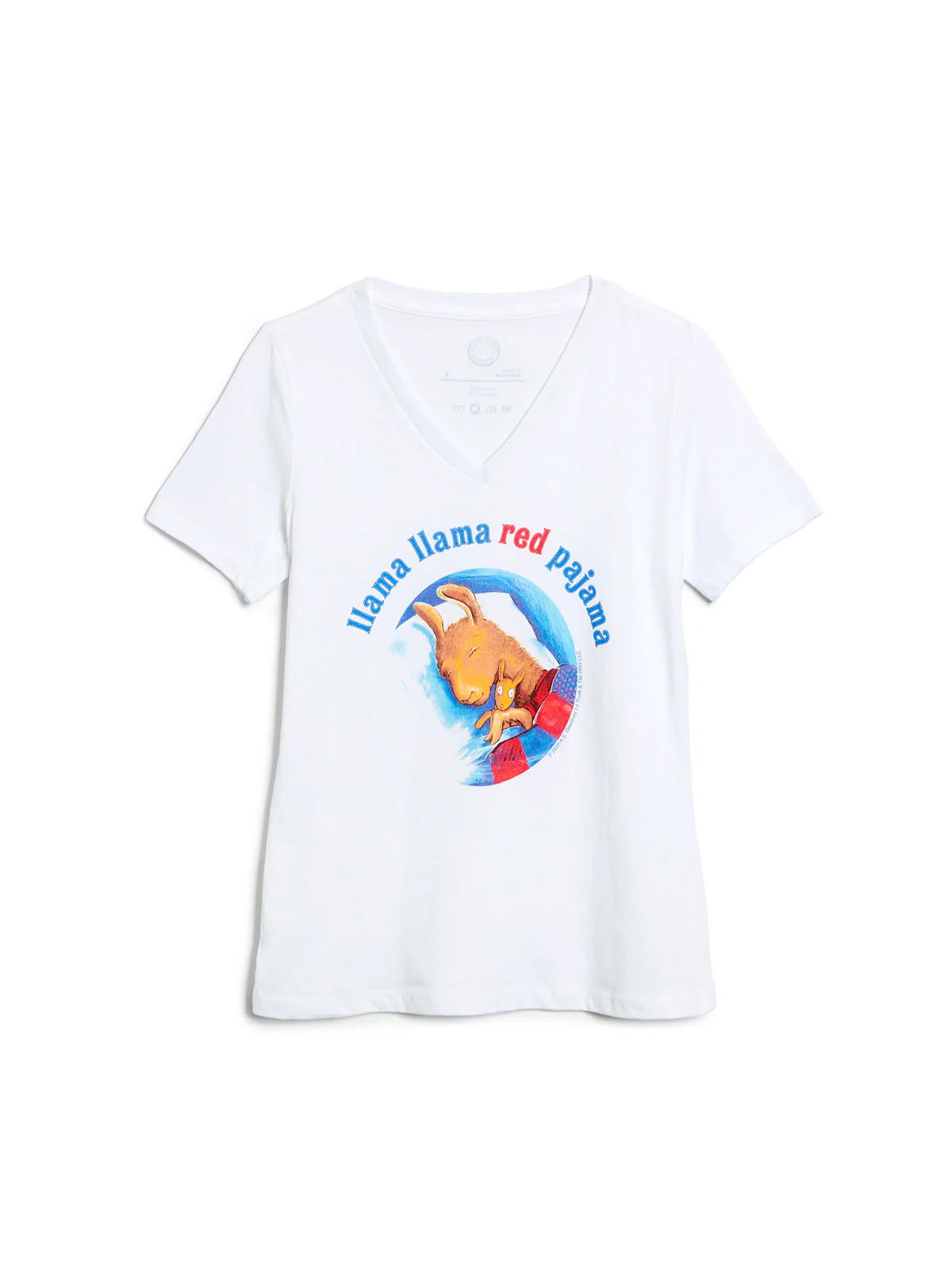 Llama Llama Red Pajama women's v-neck t-shirt (Print Shop)