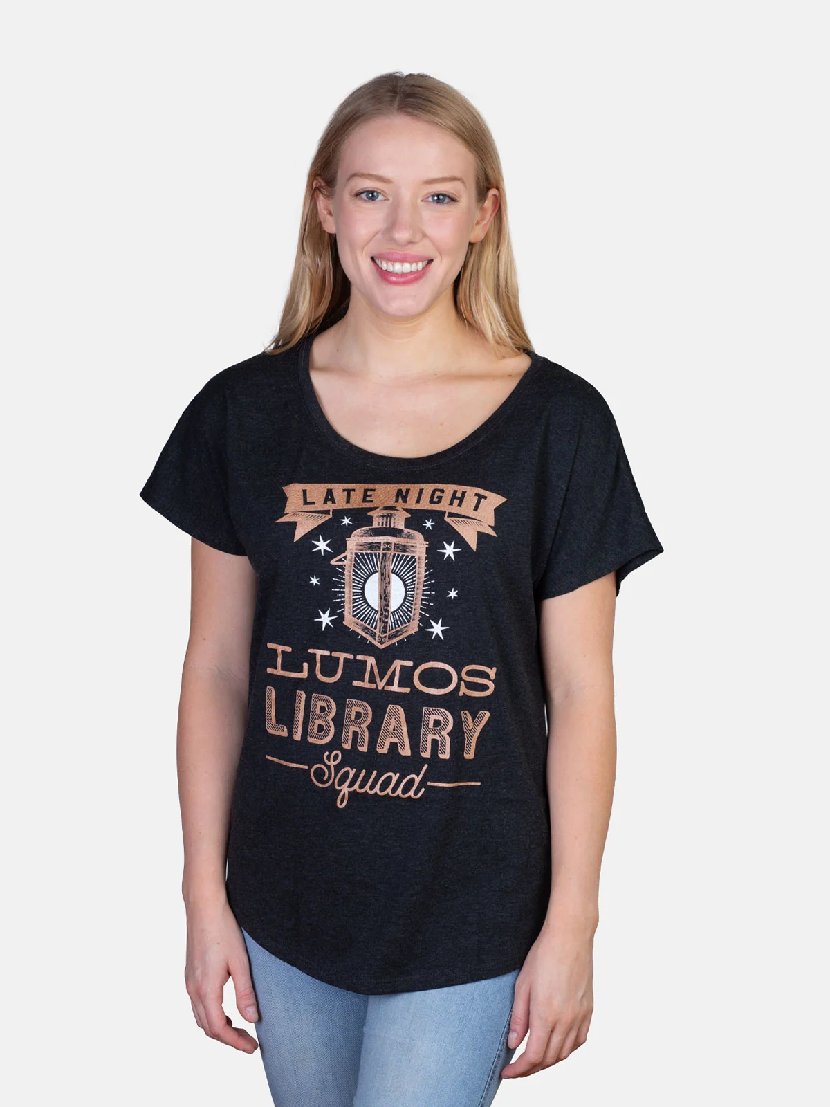 Lumos Library Squad women's relaxed fit t-shirt - Image 2
