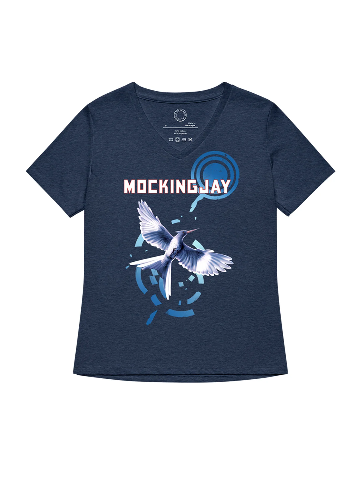 Hunger Games: Mockingjay women's v-neck t-shirt (Print Shop)