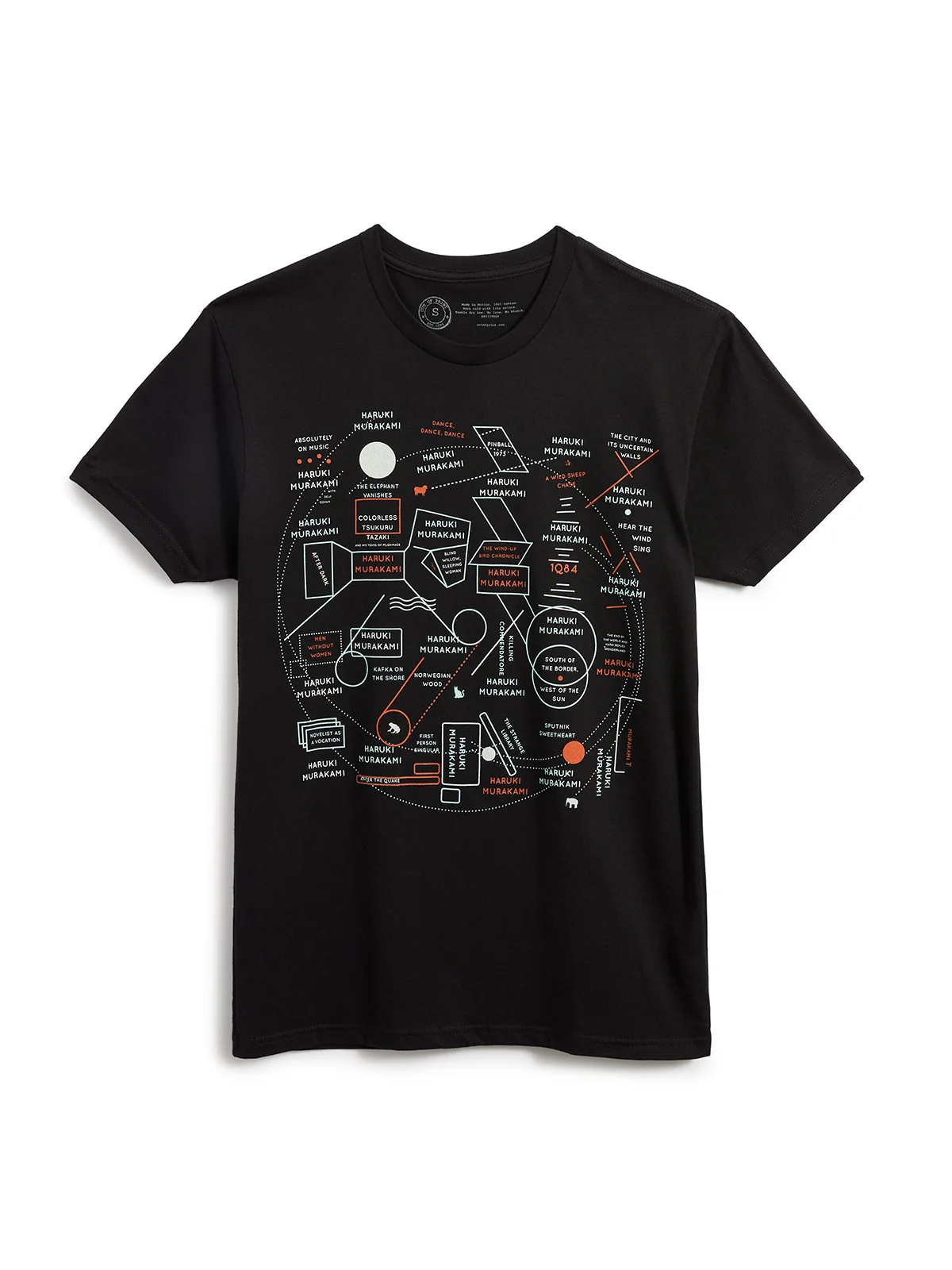 Murakami Novels Map unisex t-shirt