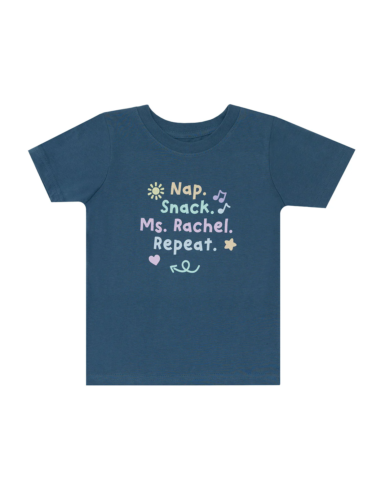 Nap. Snack. Ms. Rachel. Repeat kids' t-shirt
