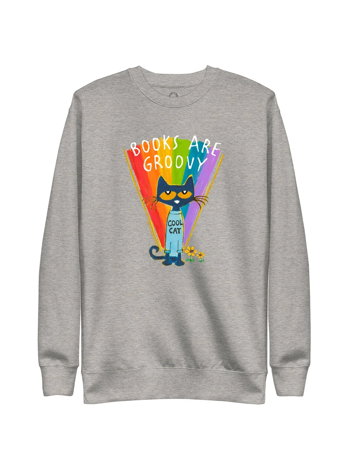 Pete the Cat - Books are Groovy unisex sweatshirt (Print Shop)