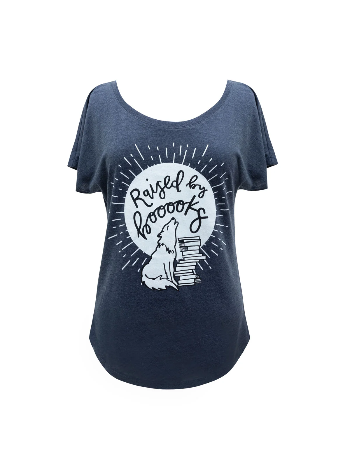 Raised by Books women's relaxed fit t-shirt