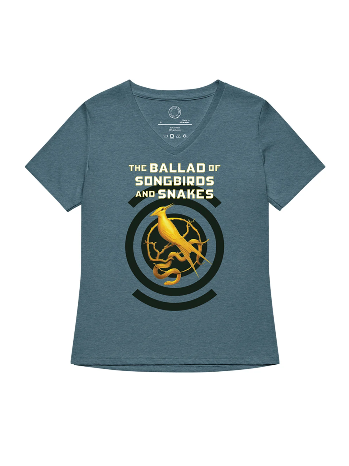 Hunger Games: The Ballad of Songbirds and Snakes women's v-neck t-shirt (Print Shop)
