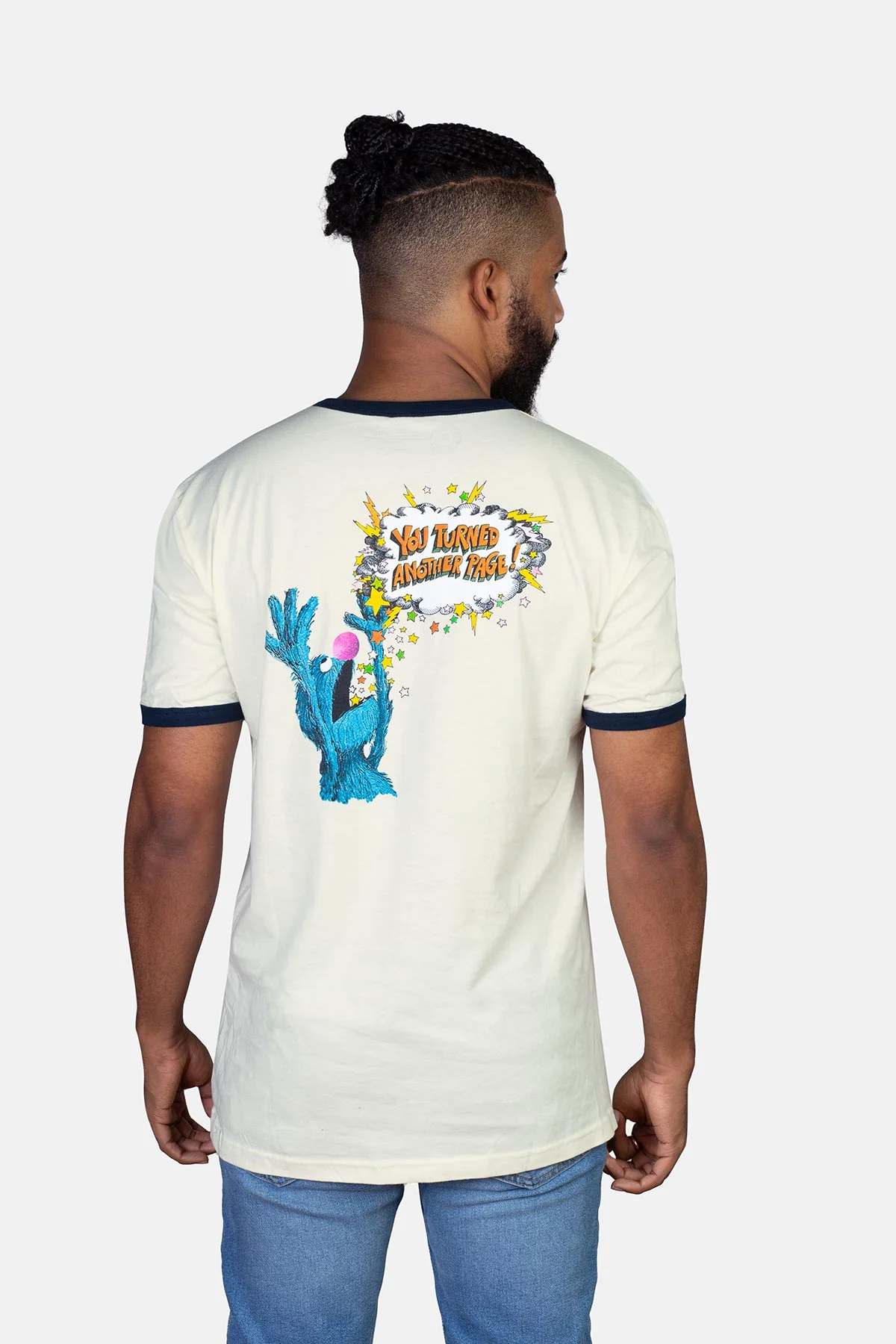 Sesame Street: The Monster at the End of This Book unisex ringer t-shirt - Image 4