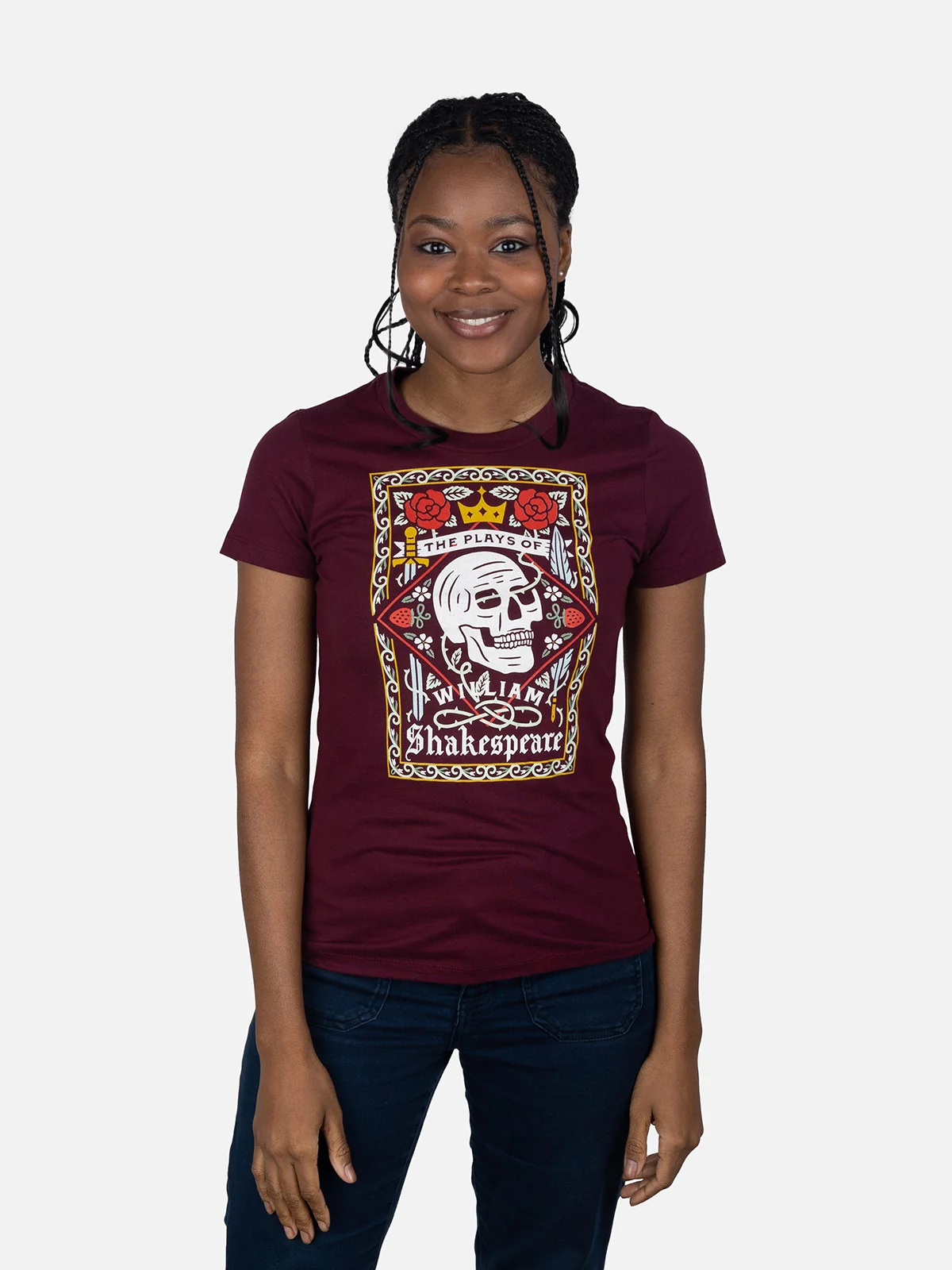 The Plays of William Shakespeare (Tanamachi) women's crew t-shirt - Image 2